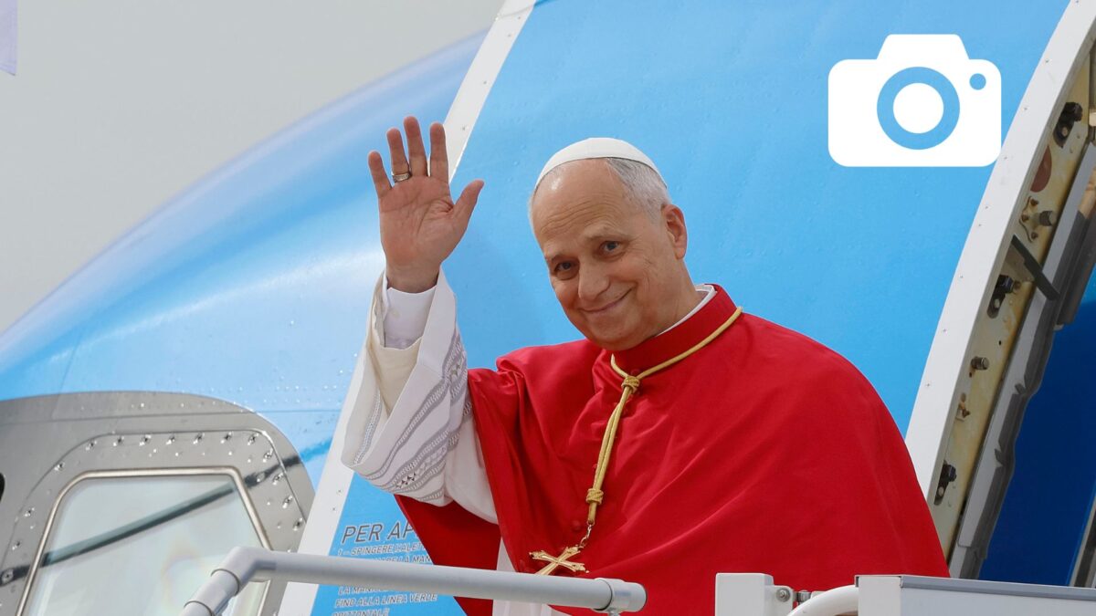 El Papa León XIV durante su visita a España