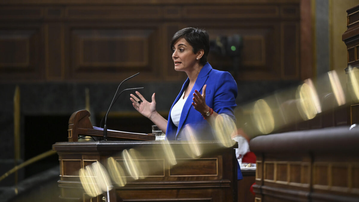 MADRID, 24/06/2026.- La ministra de Vivienda y Agenda Urbana, Isabel Rodríguez, interviene este miércoles en el pleno del Congreso de los Diputados en Madrid. EFE/ Fernando Villar