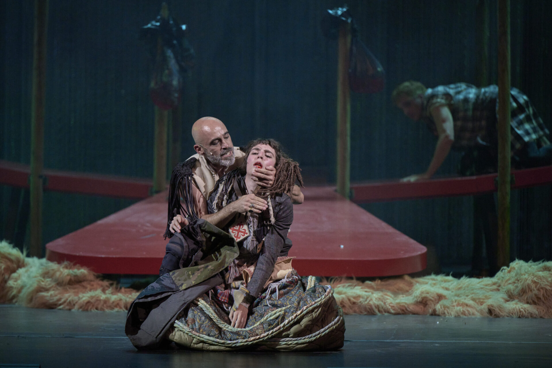 02/07/2025, ALMAGRO. - La Compañía Nacional de Teatro Clásico (CNTC) llega al Festival Internacional de Teatro Clásico de Almagro con una nueva producción de Fuenteovejuna, una de las grandes obras maestras de Lope de Vega y un pilar fundamental del Siglo de Oro Rakel Camacho, dirige a Pedro Almagro ,Mikel Arostegui Tolivar , Lorena Benito, Carmen Escudero, Mariano Estudillo, Cristina García, Jorge Kent, Pascual Laborda, Vicente León, Lucía López ,Cristina Marín-Miró, Chani Martín, Eduardo Mayo, Nerea Moreno, Laura Ordás, Jaime Soler Huete, Fernando Trujillo, Adriana Ubani y Alberto Velasco /PABLO LORENTE