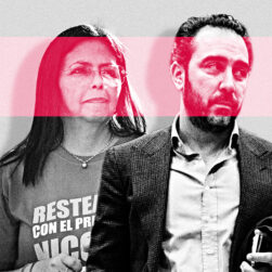 Delcy Rodríguez y Víctor de Aldama