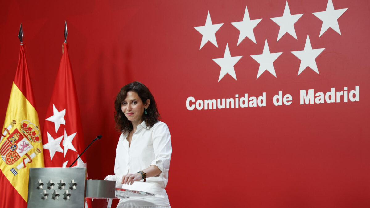 La presidenta de la Comunidad de Madrid, Isabel Díaz Ayuso