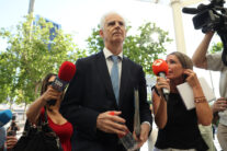 MADRID, 03/07/2026.- El vicepresidente de la SEPI, Bartolomé Lora, llega a los Juzgados de Plaza de Castilla este viernes para declarar como investigado en relación con los 475 millones de euros de ayudas públicas que recibió Air Europa.EFE/ Kiko Huesca