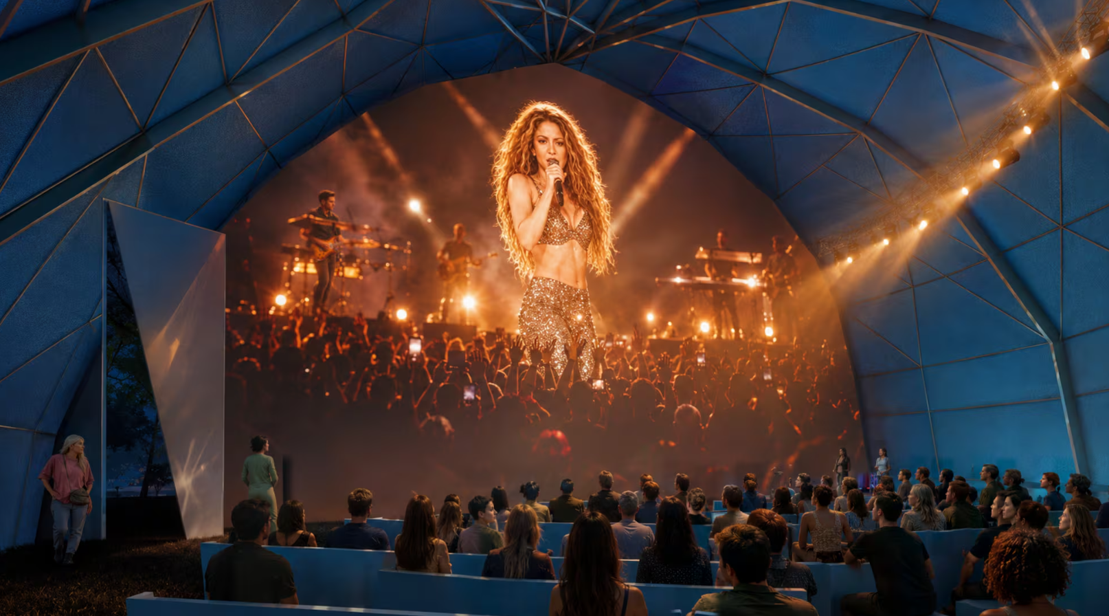 Renders del estadio de Shakira para los conciertos en Madrid. Crédito: Cedidas por Live Nation