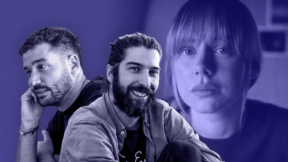 Pablo Poveda y Guillermo Fernández, creativos de Ogilvy; y Ester Expósito, que protagoniza una de sus campañas premiada en Cannes