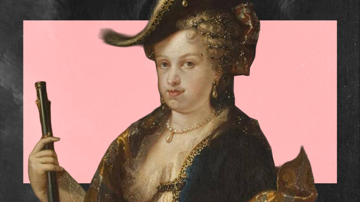 María Luisa Gabriela de Saboya, reina de España. Pintura de Miguel Jacinto Meléndez.