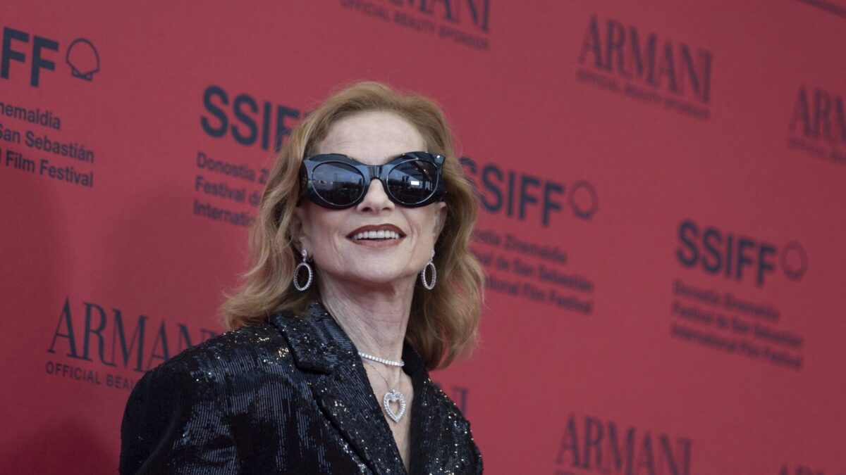 Isabelle Huppert en el Festival de San Sebastián 2024.