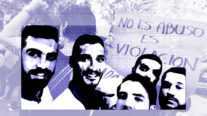 Los miembros de la conocida como Manada de Pamplona