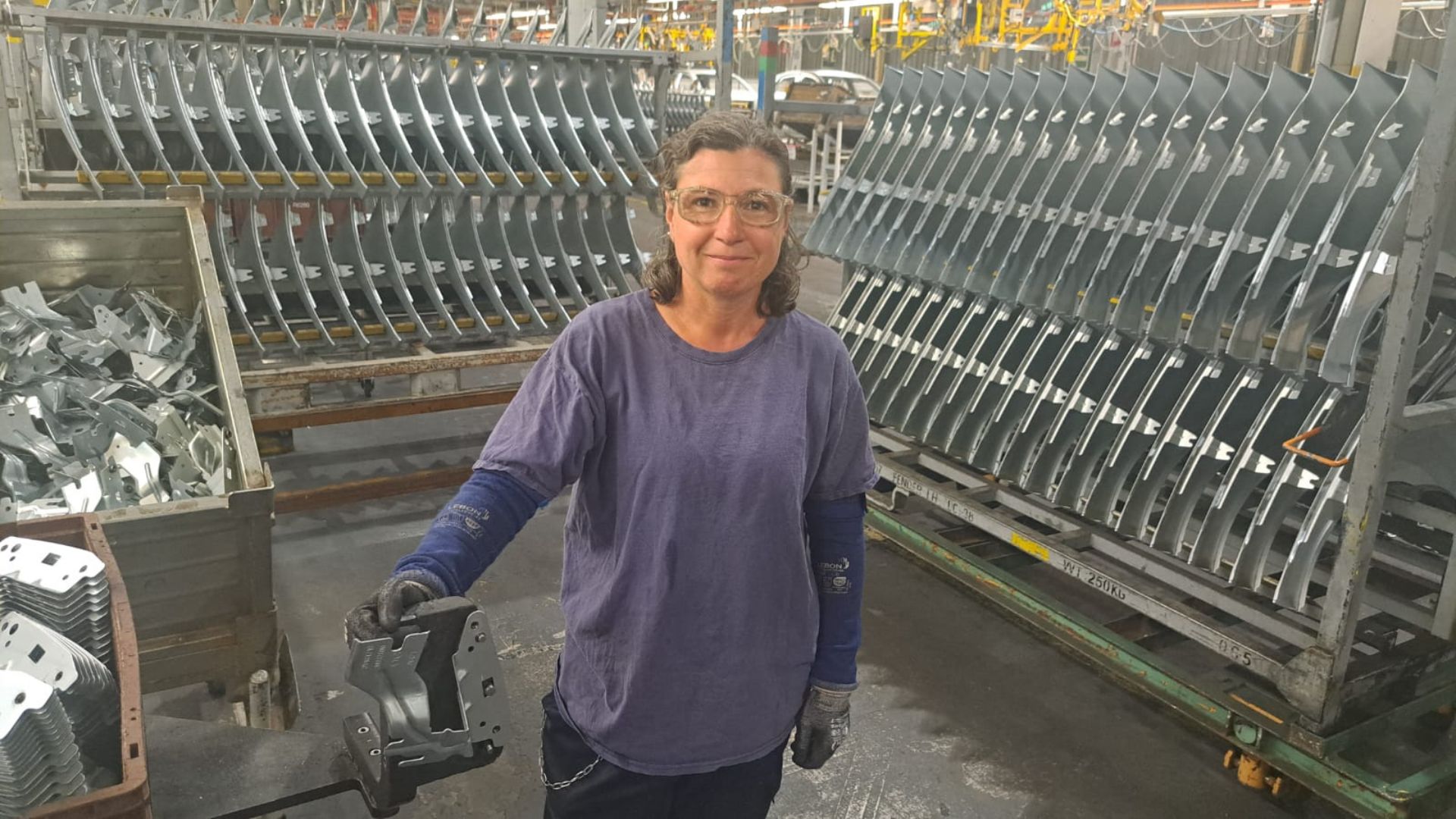 Lorena Urquiz, operaria de producción de Stellantis.