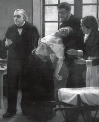 Marie Blanche Wittman, conocida como "la reina de las histéricas", que ingresó en 1877, con 18 años, en el hospital parisino de La Salpêtrière