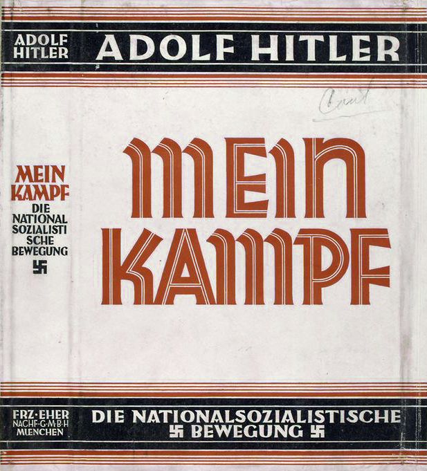 Sobrecubierta de una de las primeras ediciones de 'Mein Kampf' (1926-1928).