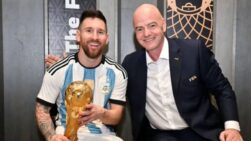 Messi e Infantino - Internacional