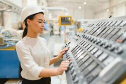 Mujer trabajadora en el sector tecnológico