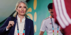 Nuria Martínez Navas antes de uno de los partidos de España en el Mundial de 2026