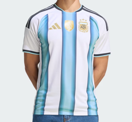 Primera equipación de Argentina en el Mundial