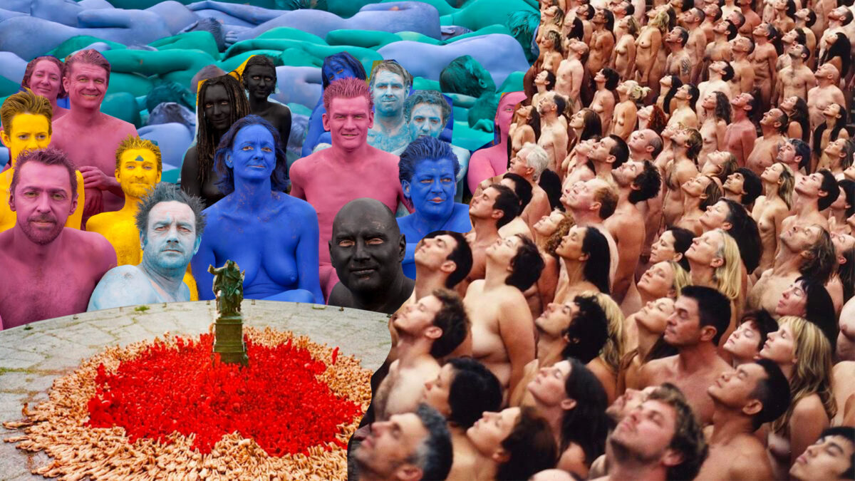 Arcoíris sobre Vegueta: Spencer Tunick transforma Gran Canaria en un lienzo de diversidad humana