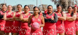 Las jugadoras del equipo de netball de Tonga