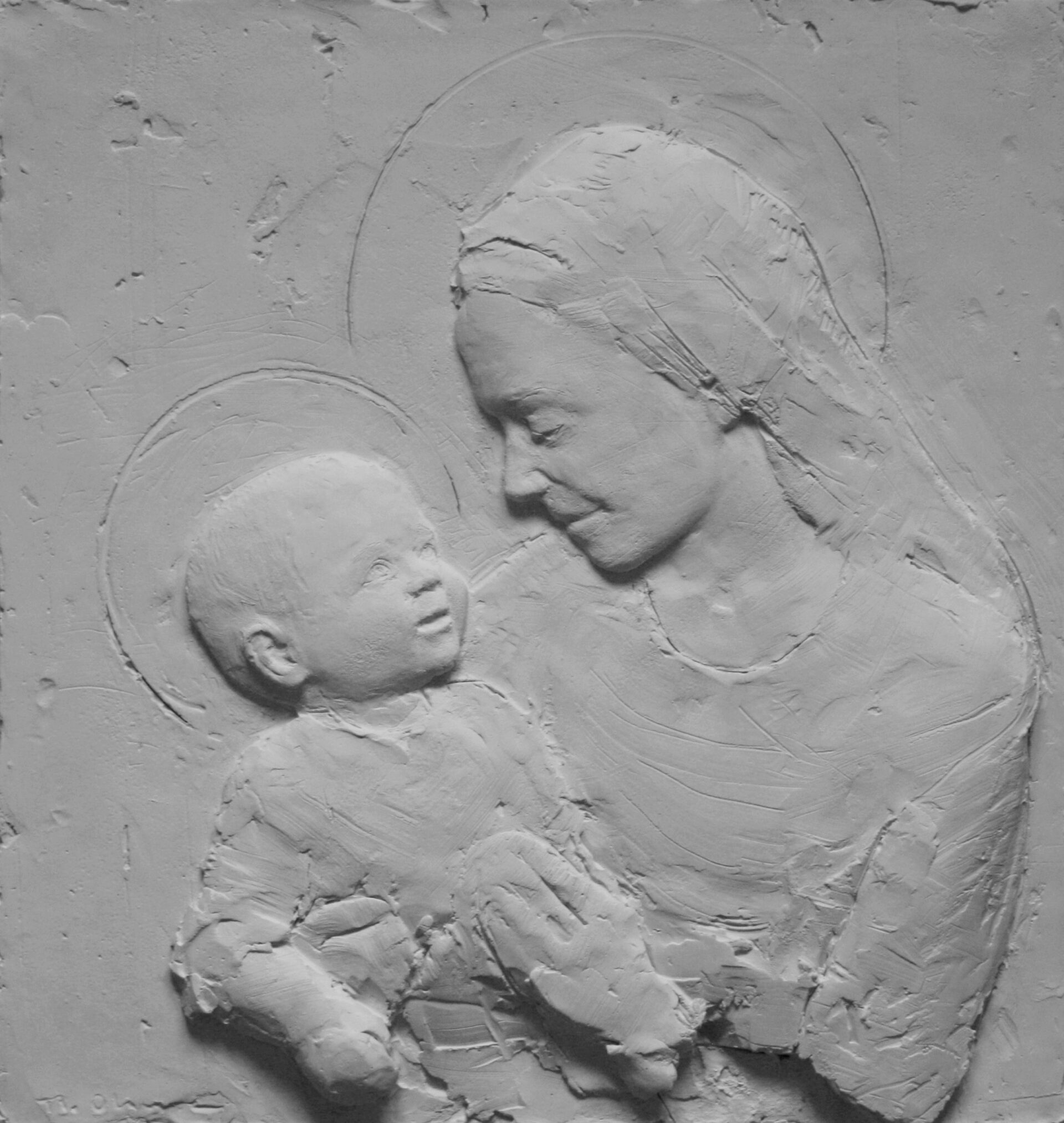 Relieve 'Virgen con niño', de Matilde Olivera