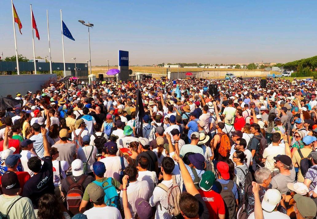 Huelga en la planta de Airbus en Sevilla