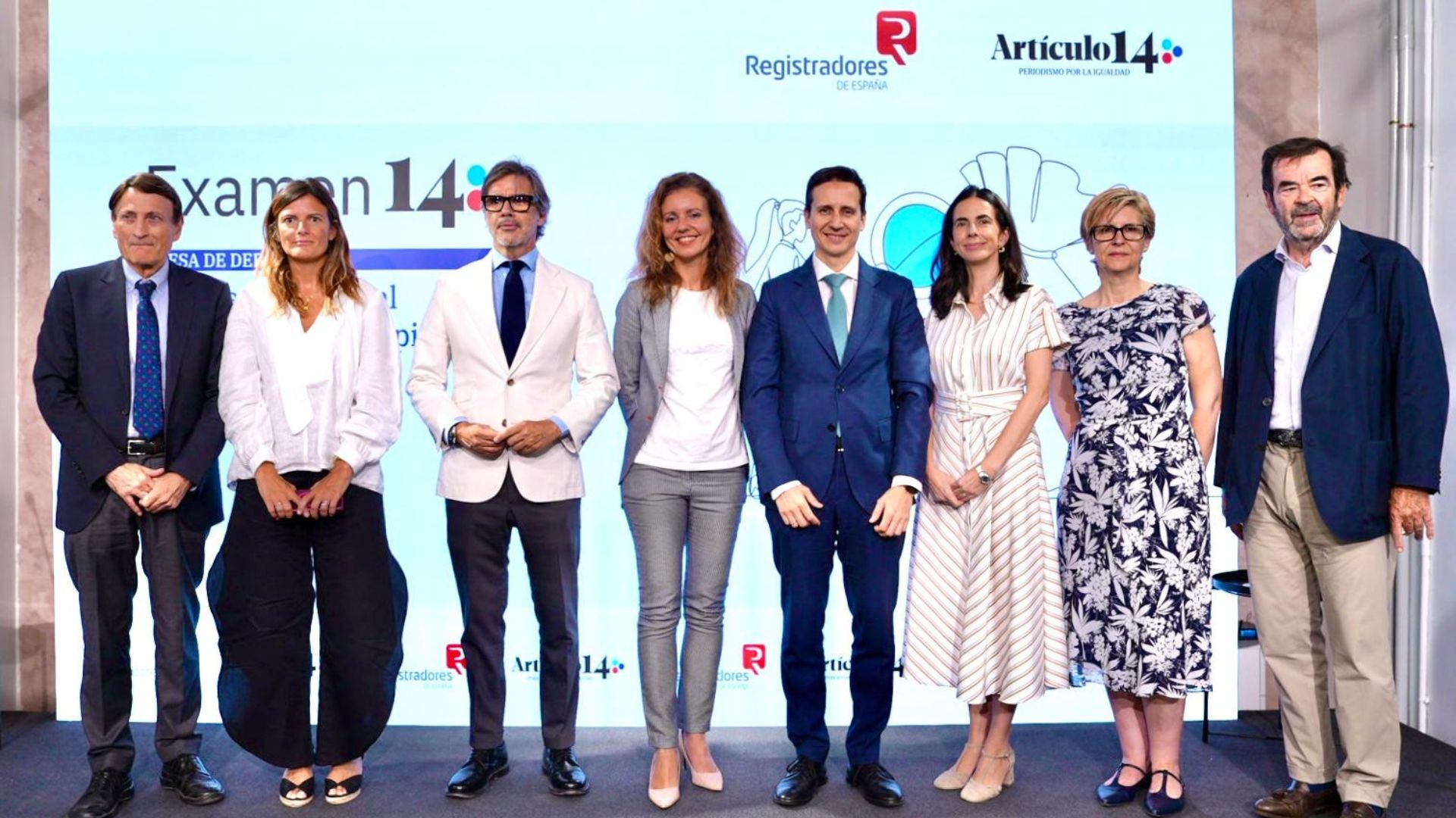 Carlos Orts, Pilar Gómez, José Sánchez Arce, María Rosario Jiménez, Juan Revuelta, Jimena Campuzano, Mónica Martínez y Vicente Guilarte.