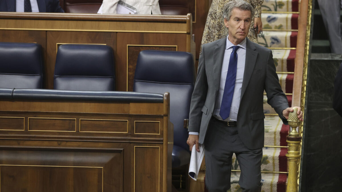 El presidente del PP, Alberto Núñez Feijóo