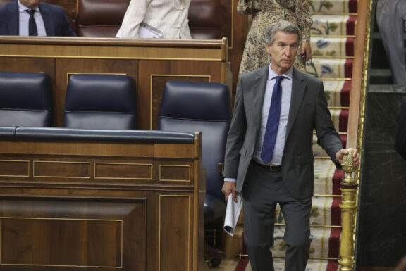 El presidente del PP, Alberto Núñez Feijóo