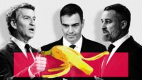 Sánchez y Abascal sacarán tajada de la 'ley de nietos'; para Feijóo, es una cáscara de plátano.