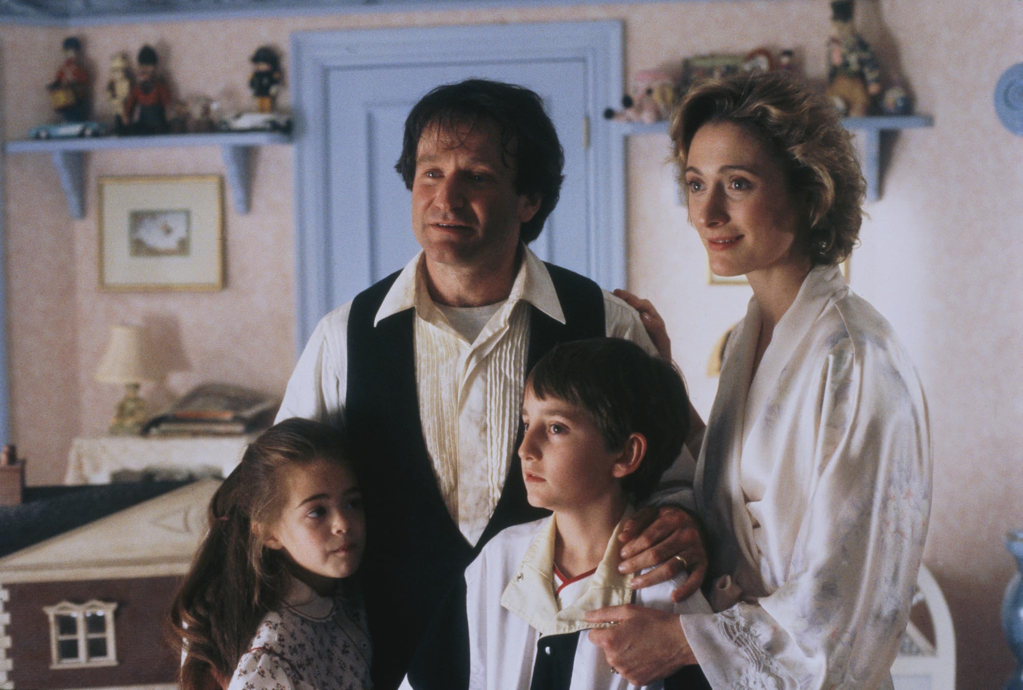 Caroline Godall y Robin Williams en 'Hook'