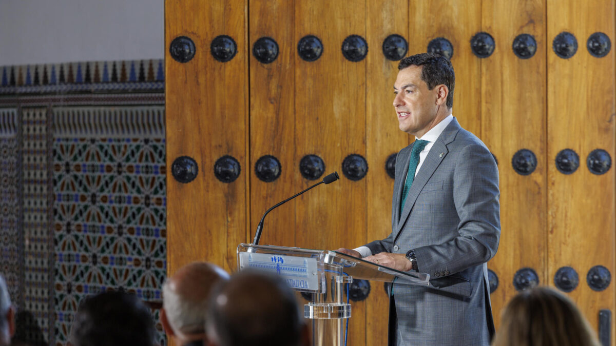 El presidente de la Junta de Andalucía, Juanma Moreno