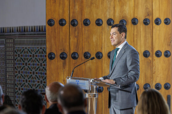 El presidente de la Junta de Andalucía, Juanma Moreno