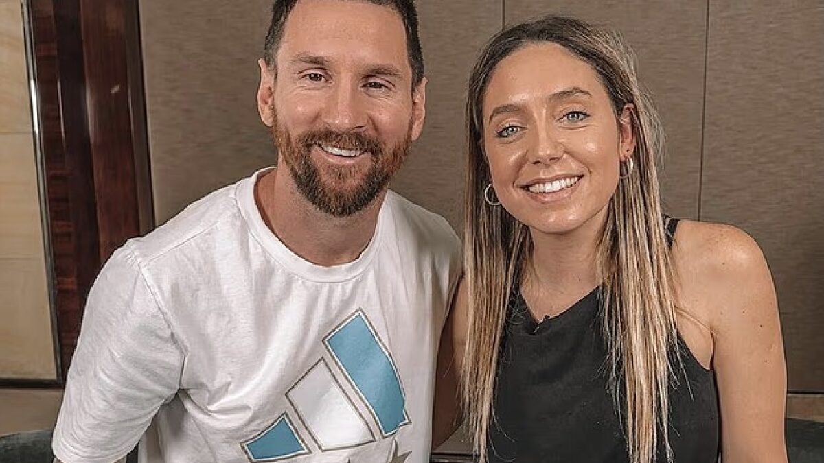 Leo Messi y Sofía Martínez