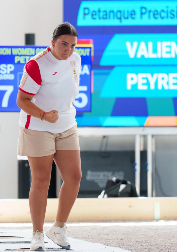 Alba Valiente durante los Juegos del Mediterráneo