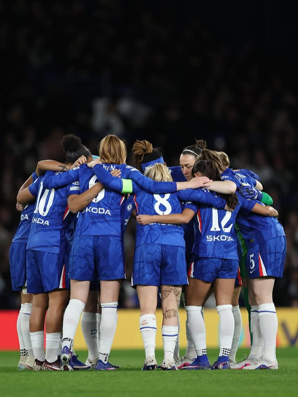 Las jugadoras del Chelsea durante un partido