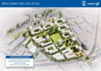 Infografia recreacion tubos borondo Área Demo 360 Vallecas