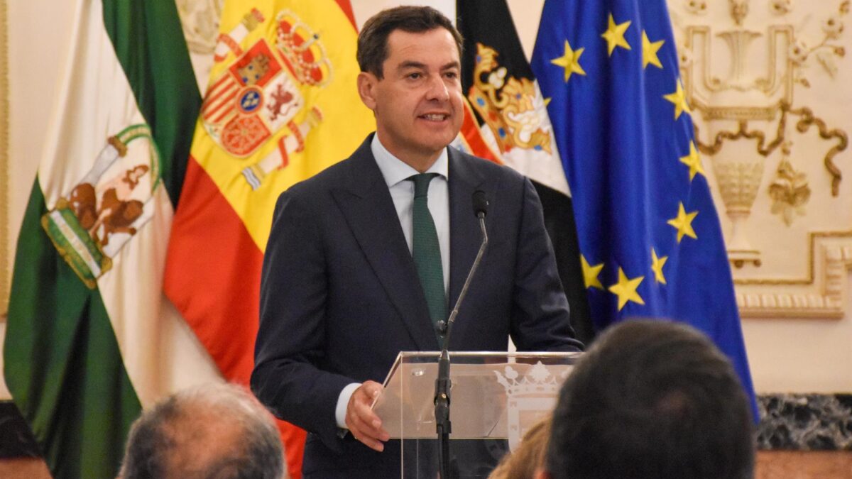 El presidente de la Junta de Andalucía, Juanma Moreno