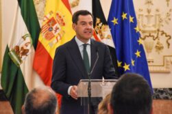 El presidente de la Junta de Andalucía, Juanma Moreno
