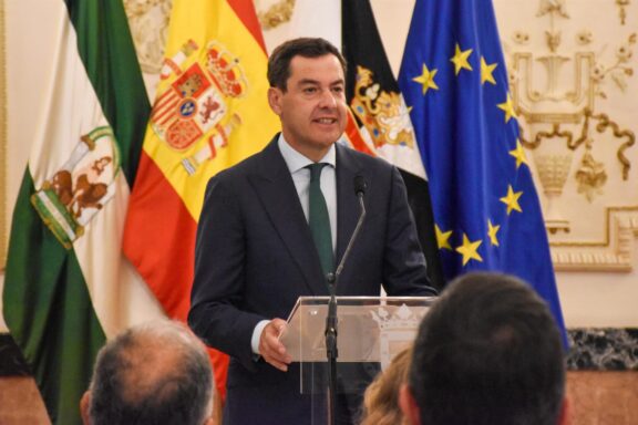 El presidente de la Junta de Andalucía, Juanma Moreno