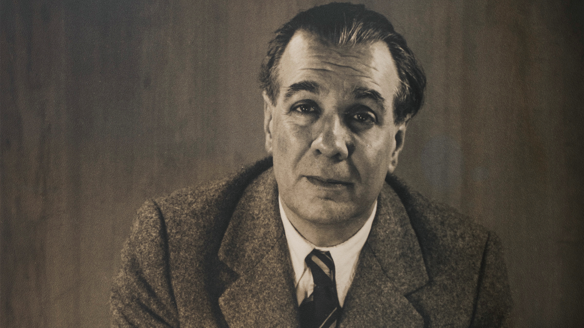 Jorge Luis Borges fotografiado en 1951 por Grete Stern.