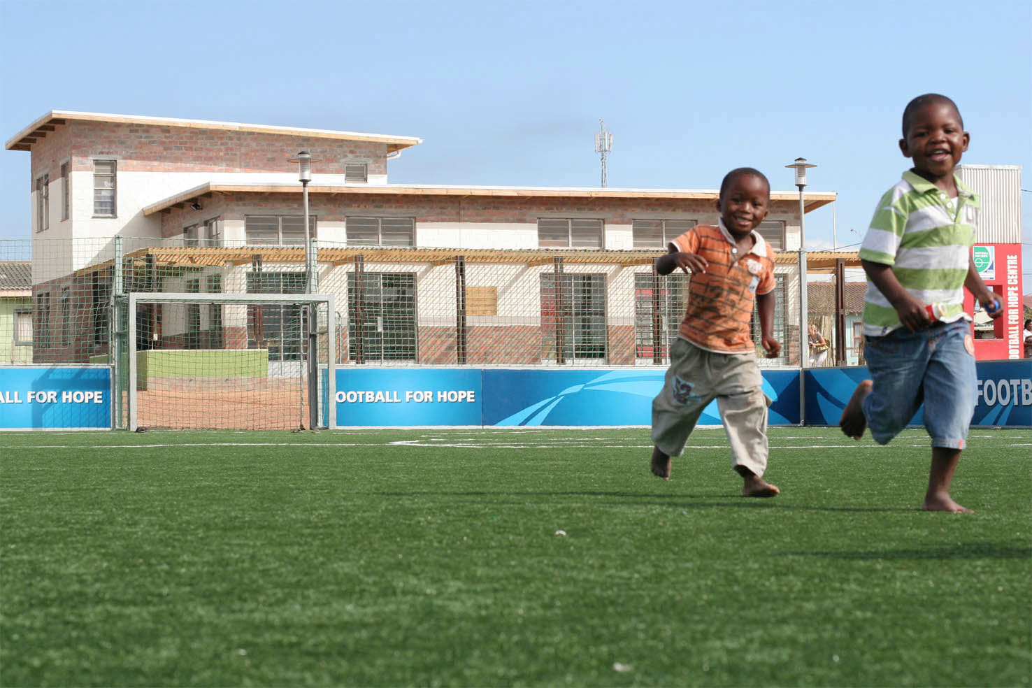 Football for Hope Centre, en Khayelitsha, Sudáfrica.