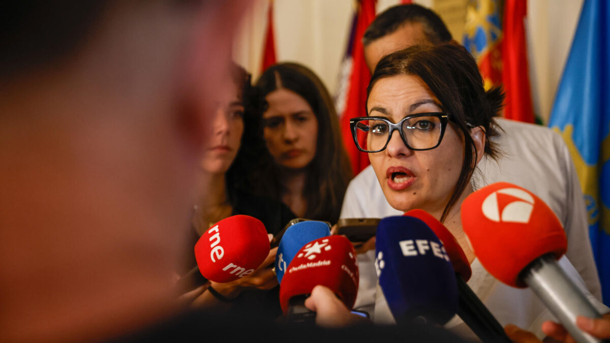 La ministra de Juventud e Infancia, Sira Rego, preside la Conferencia Sectorial de Infancia y Adolescencia, este jueves en el Ministerio de Política Territorial.-EFE/ Marcos Villaoslada