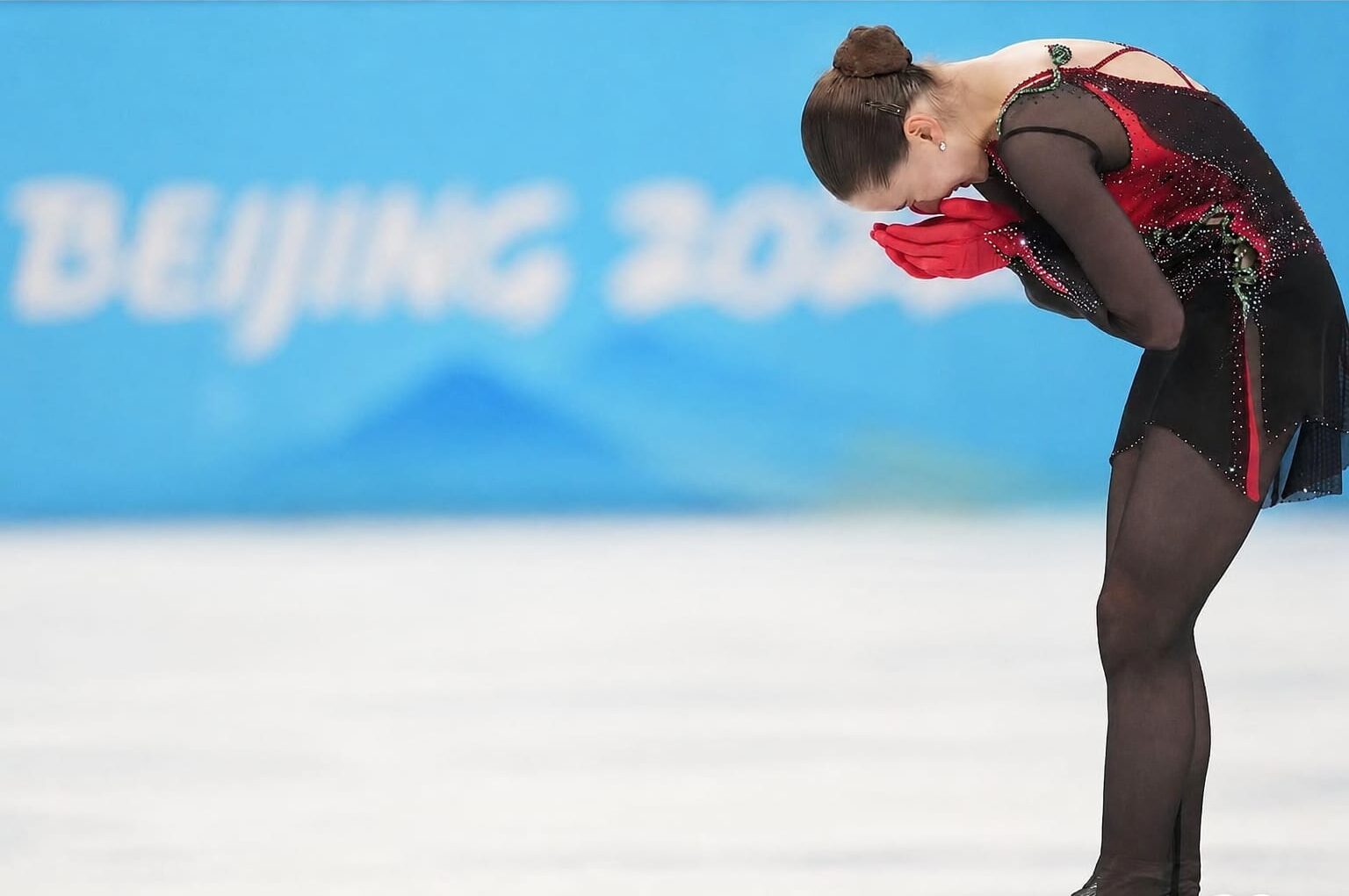 Kamila Valieva, abatida tras terminar el programa libre de los Juegos de Pekín 2022