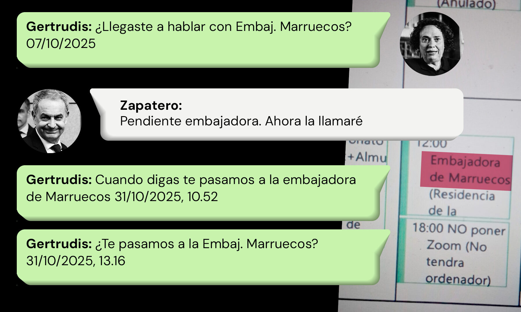 Las Cuatro Reuniones De Zapatero Con La Embajadora De Marruecos A La las-cuatro-reuniones-de-zapatero-con-la-embajadora-de-marruecos-a-la