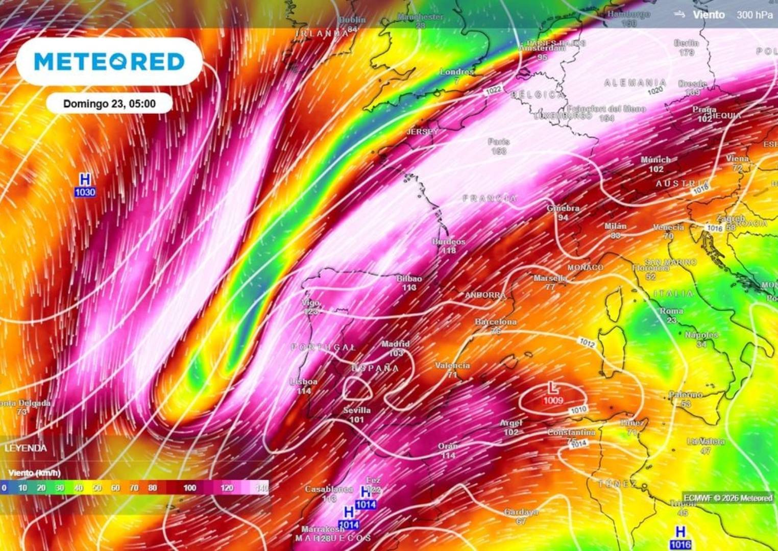 A partir del jueves 20, un chorro polar provocará un giro radical en la previsión del tiempo A partir del jueves 20, un chorro polar provocará un giro radical en la previsión del tiempo