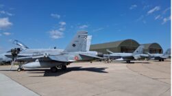 Aviones F18 desplegados en Rumanía