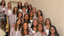 La selección española absoluta femenina de hockey vestida por