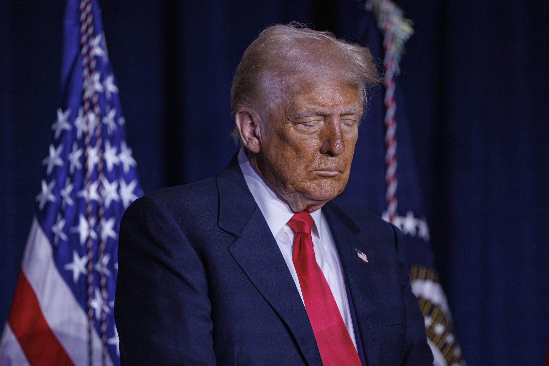 Trump, dormido