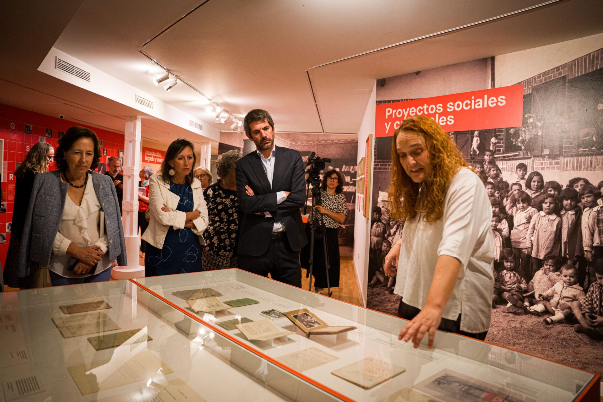El ministro de Cultura Ernest Urtasun en la inauguración de la exposición del Lyceum Club Femenino en la Fundación Ortega Marañón de Madrid