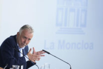 MADRID, 15/09/2026.- El ministro de Política Territorial y Memoria Democrática, Ángel Víctor Torres durante la rueda de prensa posterior al Consejo de Ministros, este martes, en el Palacio de la Moncloa en Madrid. EFE/Borja Sanchez-Trillo
