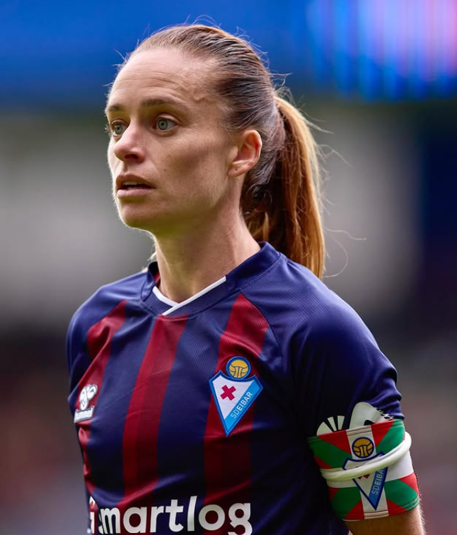Arene Altonaga durante un partido con el Eibar