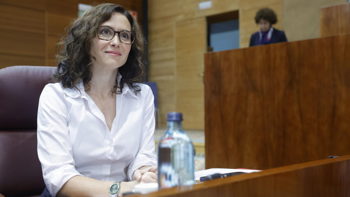 La presidenta de la Comunidad de Madrid, Isabel Díaz Ayuso