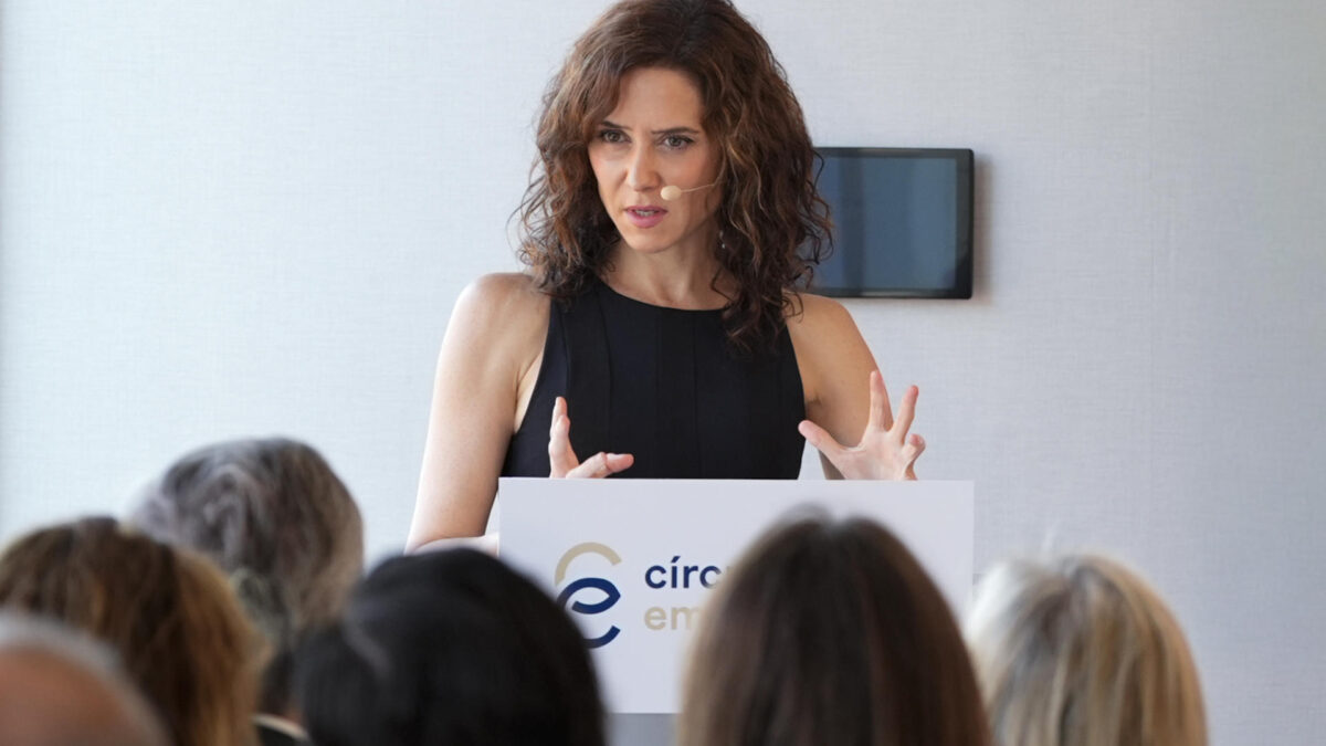 GRAF2900. MADRID, 24/09/2026.- La presidenta de la Comunidad de Madrid, Isabel Díaz Ayuso, participa en el foro Ideas para crecer, organizado por el Círculo de Empresarios.-EFE/Comunidad de Madrid/Dani Pozo***SOLO USO EDITORIAL/SOLO DISPONIBLE PARA ILUSTRAR LA NOTICIA QUE ACOMPAÑA (CRÉDITO OBLIGATORIO)***